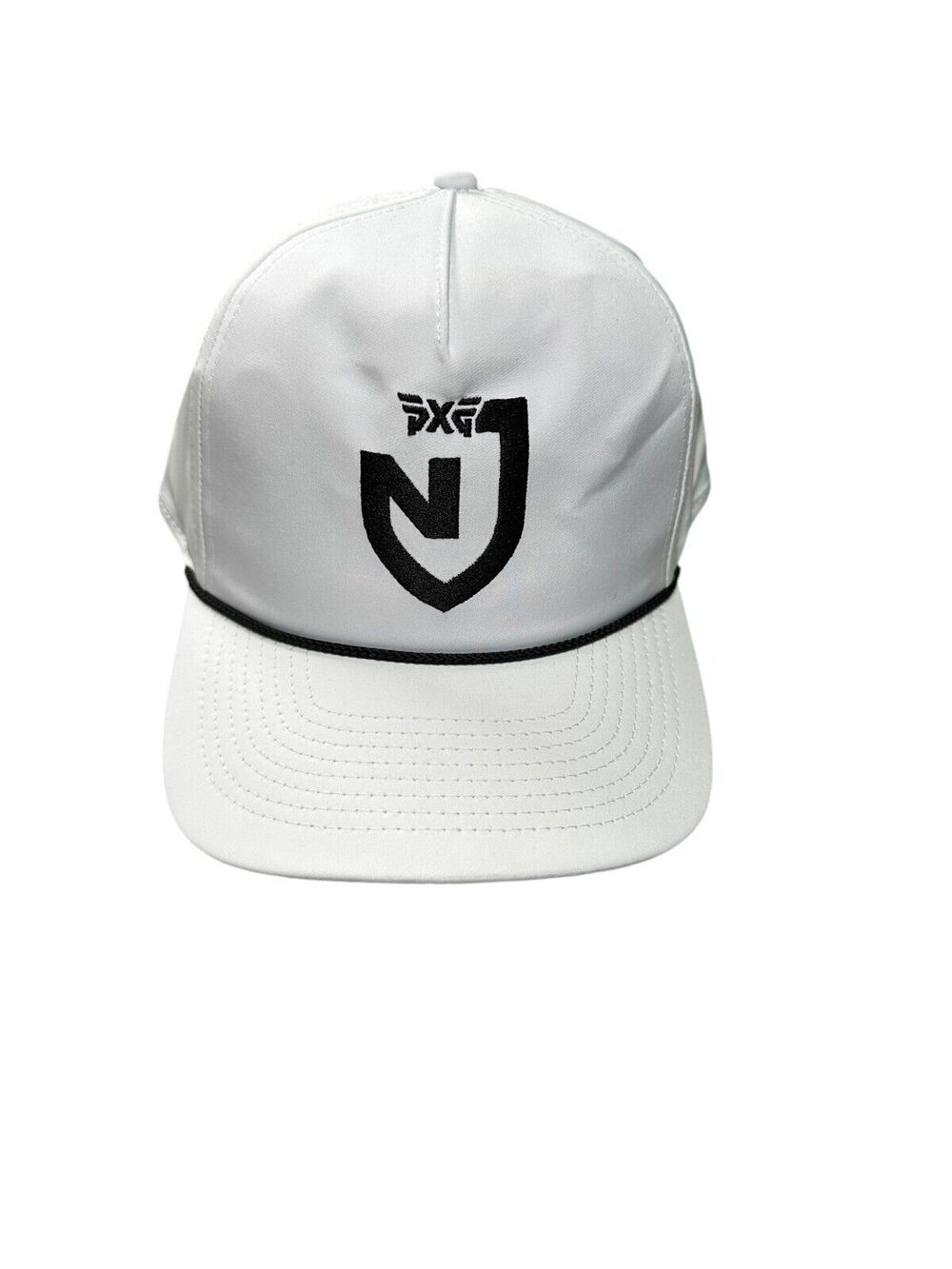 PXG Golf Hat White Performance Snapback Rope Cap Nick Jonas Collection 5-Panel